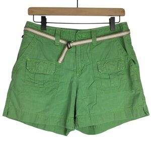 POLO JEANS CO RALPH LAUREN Cargo Shorts Green Vintage Bright Lime Y2K Utility 6
